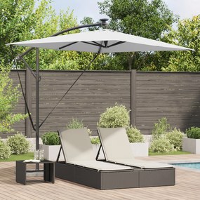 vidaXL Ομπρέλα Cantilever Banana Άμμος 294 x 200 x 254 εκ.