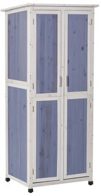 Ξύλινη Αποθήκη Κήπου 77 x 58 x 175 cm Outsunny 845-359BU 845-359BU