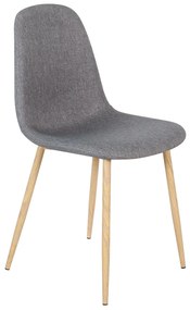 Καρέκλα DAHLIA Γκρι Ύφασμα 50x43x86cm - Πολυπροπυλένιο - 14320014