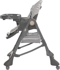 BABY HIGH CHAIR BELLISSIMO COOL GREY PU LEATHER
