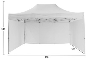 Κιόσκι Gazebo Επαγγελματικό Βαρέως τύπου Cressen C21098.01 Πτυσσόμενο Αλουμινίου 3x4,5x3,4Yμ