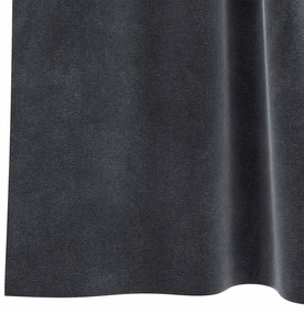 vidaXL Κουρτίνες με κουρτίνες 2 pcs Σκούρο γκρι 140 x 175 cm Βελούδο
