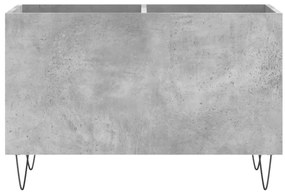vidaXL Δισκοθήκη Γκρι Σκυροδέματος 74,5x38x48 εκ. Επεξεργασμένο Ξύλο