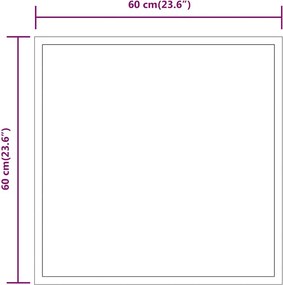 vidaXL Καθρέφτης Μπάνιου με LED 60x60 εκ.