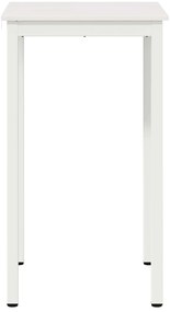 vidaXL Τραπέζι μπαρ Λευκό 60 x 60 x 105 cm Στερεά ξυλεία πεύκου