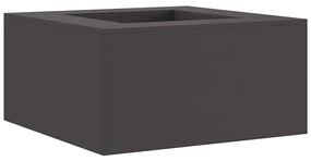 vidaXL Τζάκι Τετράγωνο Μαύρο 80x80x40 εκ. Ατσάλι