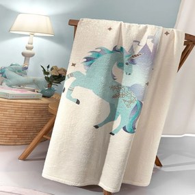 Κουβέρτα Παιδική Ultrasoft Pinto Aqua Saint Clair Single 160x220cm Πολυέστερ