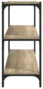 vidaXL Βιβλιοθήκη Sonoma Δρυς 80x33x70,5 εκ. Επεξεργ. Ξύλο &amp; Ατσάλι