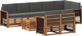 vidaXL Σετ Καναπέ Στερεό Ξύλο Ακακίας