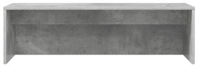 vidaXL Επιτοίχιο γραφείο Επιτοίχιο Σκυρόδεμα Γκρι 100 x 45 x 30 εκ