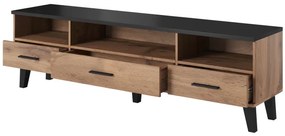 TV stand LOTTA 180 3s3K wotan oak/black DIOMMI CAMA-LOTTA-RTV-180-3S3K-DWO/CZ