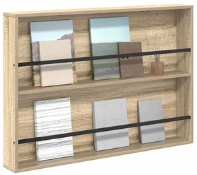 vidaXL Ράφι Περιοδικών Δρύς Sonoma 100 x 12 x 70 εκ Επεξεργασμένο ξύλο