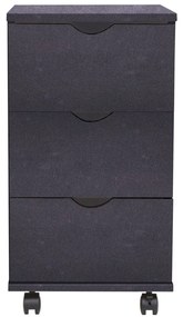 vidaXL Συρταριέρα Μαύρη 33 x 45 x 60 εκ.