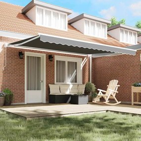 vidaXL Σκηνίτσα Αναδιπλούμενη Λευκό 400 x 300 εκ Αλουμίνιο