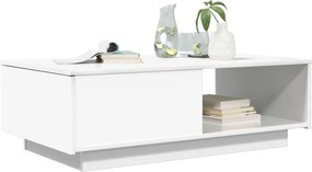 vidaXL Τραπεζάκι σαλονιού Λευκό 95 x 55 x 31 εκ Επεξεργασμένο ξύλο
