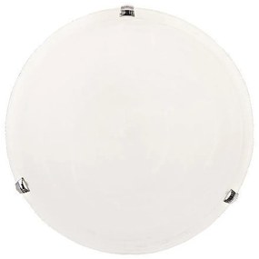 Πλαφονιέρα Τοίχου "ERIS" 2xE27 Λευκό/Νίκελ EUROLAMP 145-22412