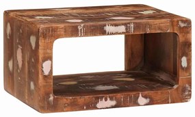 Κομοδίνο Καφέ 45 x 30 x 24 εκ. Στερεό Ανακτηθέν Ξύλο