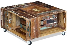 vidaXL Τραπεζάκι Σαλονιού 70 x 70 x 35 εκ. από Ανακυκλωμένο Ξύλο