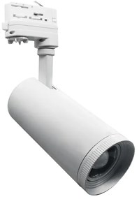 Σποτ Ράγας Aimy AIMY1030W4N 10W 3000K 3-PH 15-55° 1200Lm 230V Ra80 White Aca Αλουμίνιο,PC