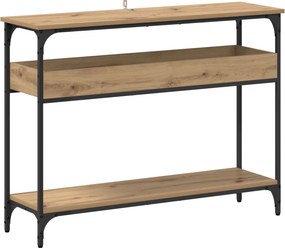 vidaXL Τραπέζι κονσόλας artisan δρυς 100 x 29 x 75 εκ.