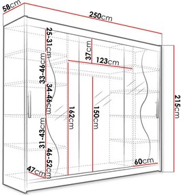 Ντουλάπα Aston VI συρόμενη-Fusiko