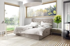 Επενδυμένο κρεβάτι Box 5-Mpez-140 x 200