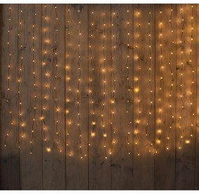 ΦΩΤΑΚΙΑ ΚΟΥΡΤΙΝΑ 280LED/200X140CM ΚΛΑΣΣΙΚΟ ΘΕΡΜΟ 20 STRINGS - 5M ΚΑΛΩΔΙΟ ΜΑΥΡΟ - 4.5V/IP44 ΜΕΤΑΣΧΗΜΑΤΙΣΤΗΣ 3.6VA ON / 8