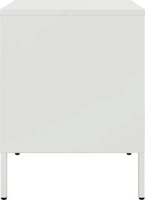 vidaXL Κομοδίνα 2 τεμ. Λευκές 36x39x50,5 εκ. Χάλυβα