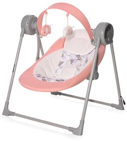 Βρεφικό ρηλάξ &amp; κούνια  TWINKLE 2 σε 1 Pink Rhino  10090080003  Lorelli Bertoni