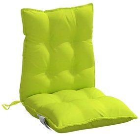 vidaXL Μαξιλάρια Καρέκλας Χαμηλή Πλάτη 2τεμ. Φωτ.Πράσινο Ύφασμα Oxford
