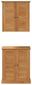 vidaXL Σετ Επίπλων Μπάνιου με ράφι VIGO 2 pcs Καφέ 67.5 x 34 x 80 εκ.