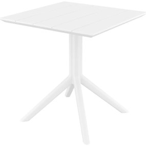 PARIS WHITE 80X80X74εκ. ΤΡΑΠΕΖΙ ΠΟΛ/ΝΙΟΥ 80X80X74εκ.