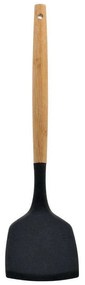 Σπάτουλα 01-14629 32x8x4cm Natural-Black Estia Bamboo,Σιλικόνη