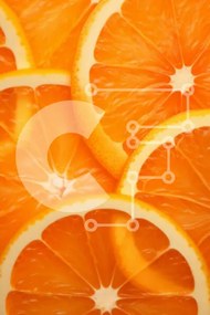 Σετ των 2 Intra Συλλεκτικό Ξύλινο Παζλ Plywood 4mm - Κοντινό πλάνο φέτες πορτοκαλιού Σε Ξύλινο Κουτί - Διαστάσεις: 10x10 cm – 25 κομμάτια