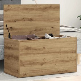 vidaXL Μπαούλο Αποθήκευσης Δρυς τεχνίτης 84 x 42 x 46 εκ