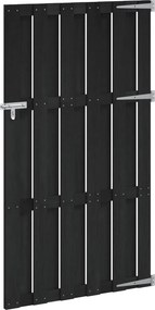 vidaXL Πύλη Κήπου 100 x 180 cm WPC και Αλουμίνιο Μαύρο