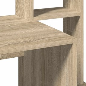 vidaXL Γραφείο με Ράφια Sonoma Δρυς 100x45x140 εκ. Επεξεργασμένο Ξύλο