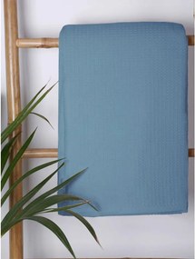 Κουβέρτα πικέ cotton Blue Μονή (165x265)