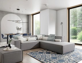 Γωνιακός καναπές Fubu S-Γκρι-Δεξιά