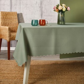 Αλέκιαστο Τραπεζομάντηλο (140x140) Whitegg Z135-7 Green