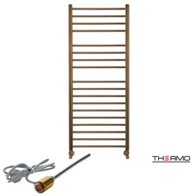 Thermo BELLAVIA Θερμαινόμενη πετσετοκρεμάστρα από ανοξείδωτο χάλυβα με ηλεκτρική λειτουργία 120x50cm Antique Brass
