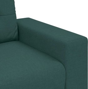 vidaXL Καναπές-Διθέσιος Σκούρο Πράσινο 180x77x82 εκ. Ύφασμα