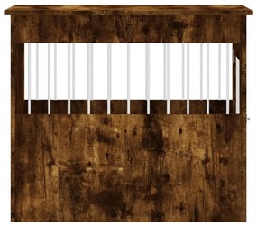 Κλουβί Σκύλου Καπνιστή Δρυς 55x80x68 εκ. από Επεξεργ. Ξύλο - Καφέ