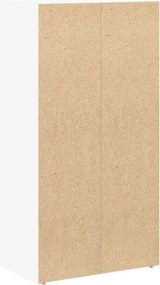 vidaXL Βιβλιοθήκη Λευκή 40x24x77 εκ. από Επεξεργασμένο Ξύλο