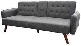 Καναπές-Κρεβάτι Τριθέσιος DEMI Γκρι Ύφασμα 180x88x77cm