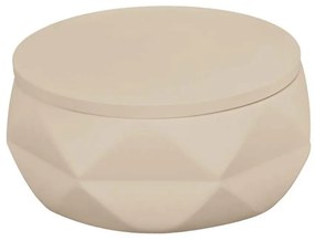 Βάζο Για Βαμβάκι Crackle Jar 10,5x6cm Sandbeige Kleine Wolke Πολυρεσίνη