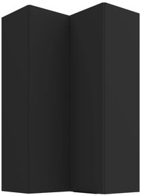 Κρεμαστό ντουλάπι γωνιακό Arianna 60x60 GN 108 2F-Μαύρο