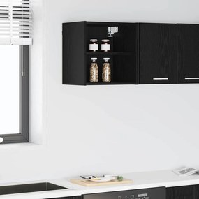 vidaXL Κρεμαστό ντουλάπι Riga Μαύρη Οξυά 40 x 29,5 x 40 εκ.