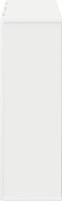 vidaXL Πλαϊνό γραφείο Λευκό 73,5 x 24 x 69,5 εκ.