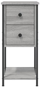 vidaXL Κομοδίνο Γκρι Sonoma 32 x 42 x 70 εκ. από Επεξεργασμένο Ξύλο